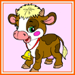Coloriage en ligne, la vache