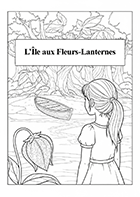 Histoire d'une petite fille sur une êle à imprimer