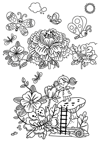 Coloriage gratuit à imprimer, les fleurs