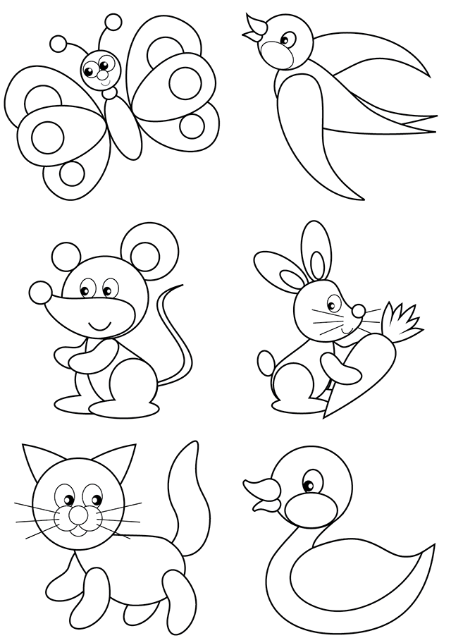 Coloriage Bebe Animaux A Imprimer