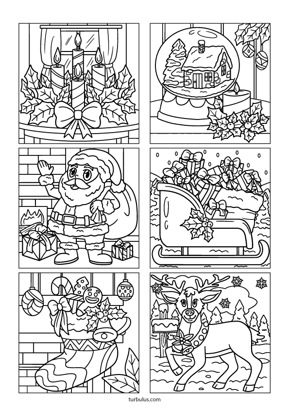 Dessins de Noël à imprimer et à colorier