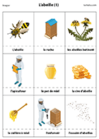 Imagier à imprimer, les abeilles