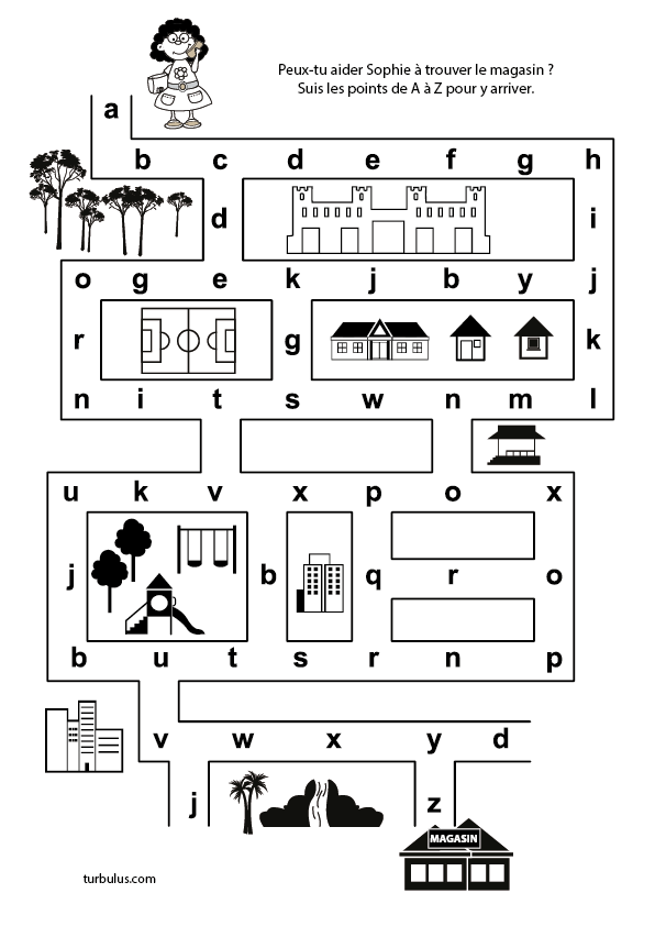 Jeu à imprimer pour enfants de maternelle GS et CP