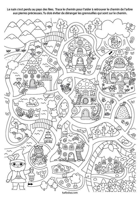 Jeu de labyrinthe à imprimer, maternelle grande section et CP