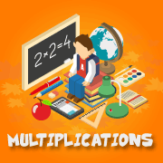 Exercices en ligne, les tables de multiplications