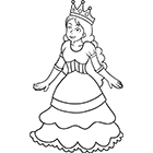 Coloriage gratuit : la princesse