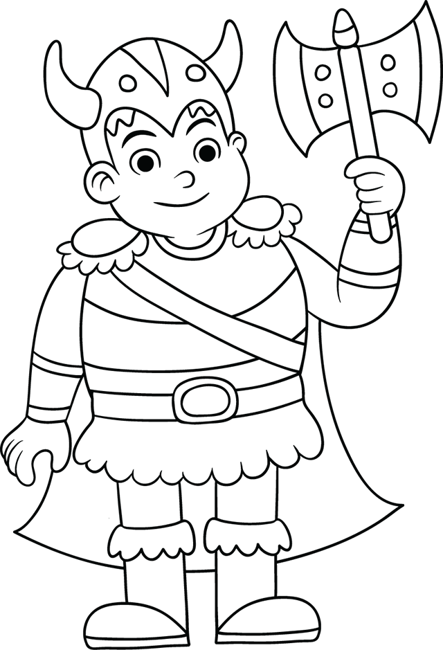 Coloriage Un Viking Turbulus Jeux Pour Enfants