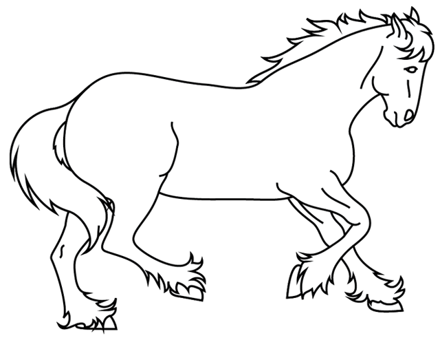 Coloriage A Imprimer Un Cheval Qui Galope Turbulus Jeux Pour Enfants