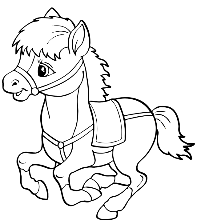 Coloriage A Imprimer Un Cheval Turbulus Jeux Pour Enfants