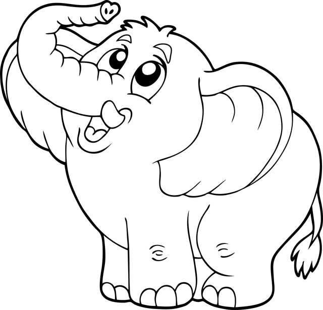 Coloriage A Imprimer Un Elephant