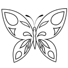 Coloriage : un papillon