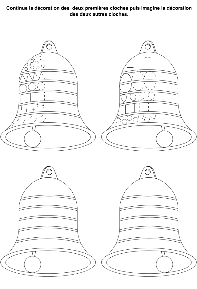Graphisme : décoration des cloches de Pâques
