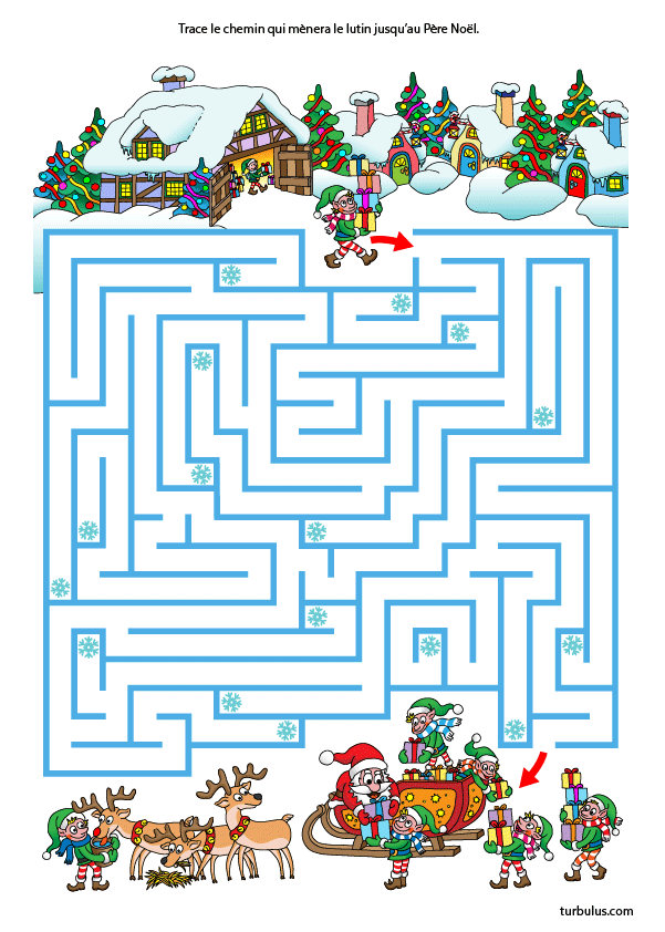 Jeux de Noël à imprimer